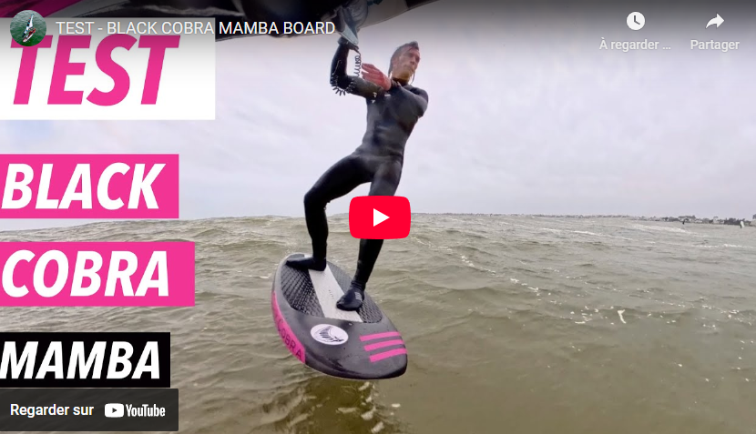 Test Black Cobra Mamba Board Wingfoil